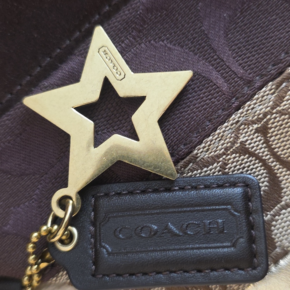 COACH Patchwork Wristlet with Gold Accents - Picture 3 of 5